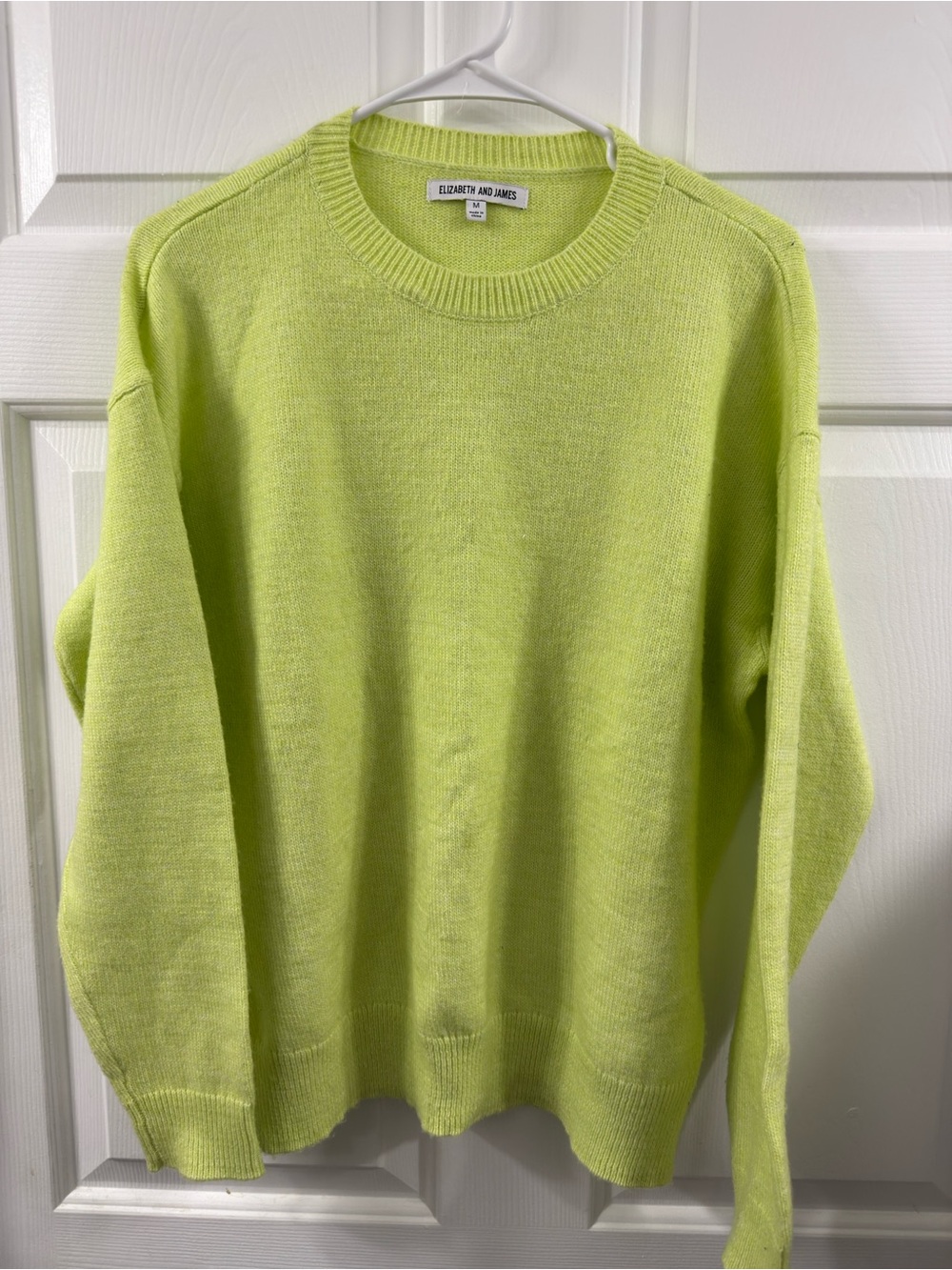 Elizabeth and James Neon Lime Crewneck Sweater